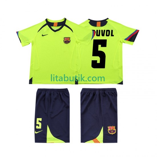 FC Barcelona PUVDL 5 2005 Retro Barn Borta Fotbollströja 2006 Kortärmad