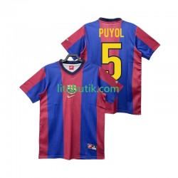 FC Barcelona PUYOL 5 Retro Män Hemma Fotbollströja 1998 1999 Kortärmad FC Barcelona PUYOL 5 Retro Män Hemma Fotbollströja 1998 1999 Kortärmad