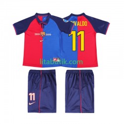 FC Barcelona RIVALDO 11 2000 Retro Barn Hemma Fotbollströja 1999 Kortärmad