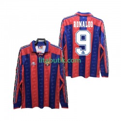 FC Barcelona RONALDO 9 1996 1997 Retro Män Hemma Fotbollströja Långärmad