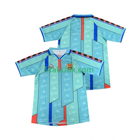 FC Barcelona 1996 1997 Retro Män Borta Fotbollströja Kortärmad