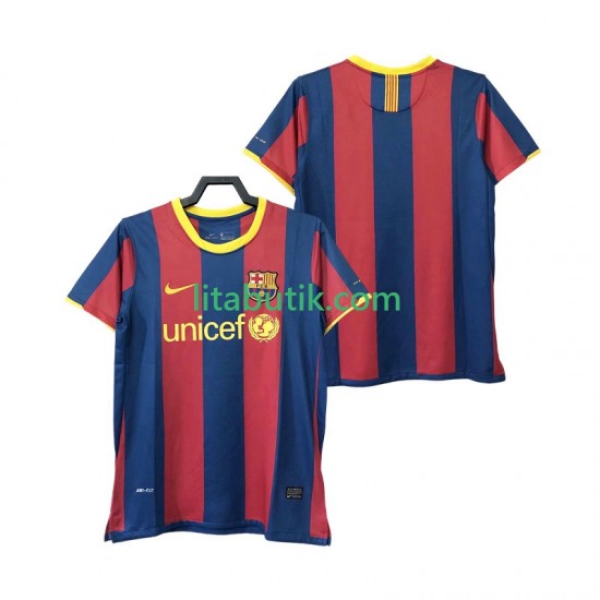 FC Barcelona Retro Män Hemma Fotbollströja 2011 2010 Kortärmad