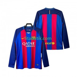 FC Barcelona 2016 2017 Retro Män Hemma Fotbollströja Långärmad FC Barcelona 2016 2017 Retro Män Hemma Fotbollströja Långärmad