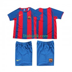 FC Barcelona 2005 Retro Barn Hemma Fotbollströja 2004 Kortärmad FC Barcelona 2005 Retro Barn Hemma Fotbollströja 2004 Kortärmad