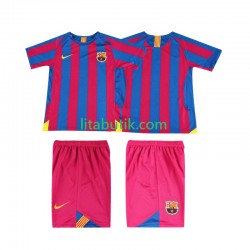 FC Barcelona 2005 Retro Barn Hemma Fotbollströja 2006 Kortärmad FC Barcelona 2005 Retro Barn Hemma Fotbollströja 2006 Kortärmad