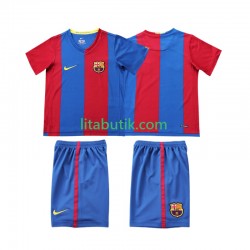 FC Barcelona 2007 Retro Barn Hemma Fotbollströja 2006 Kortärmad FC Barcelona 2007 Retro Barn Hemma Fotbollströja 2006 Kortärmad