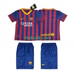 FC Barcelona 2013 2014 Retro Barn Hemma Fotbollströja Kortärmad FC Barcelona 2013 2014 Retro Barn Hemma Fotbollströja Kortärmad