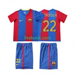 FC Barcelona SAUIOLA 22 2007 Retro Barn Hemma Fotbollströja 2006 Kortärmad FC Barcelona SAUIOLA 22 2007 Retro Barn Hemma Fotbollströja 2006 Kortärmad