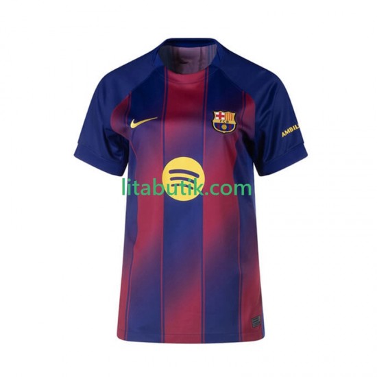 FC Barcelona Dam Hemma Fotbollströja 2025-2026 Kortärmad