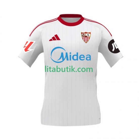 Sevilla FC Män Hemma Fotbollströja 2025-2026 Kortärmad