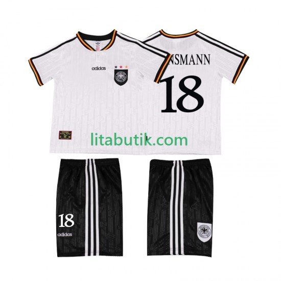 Tyskland KLINSMANN 18 1996 Retro Barn Hemma Fotbollströja Kortärmad