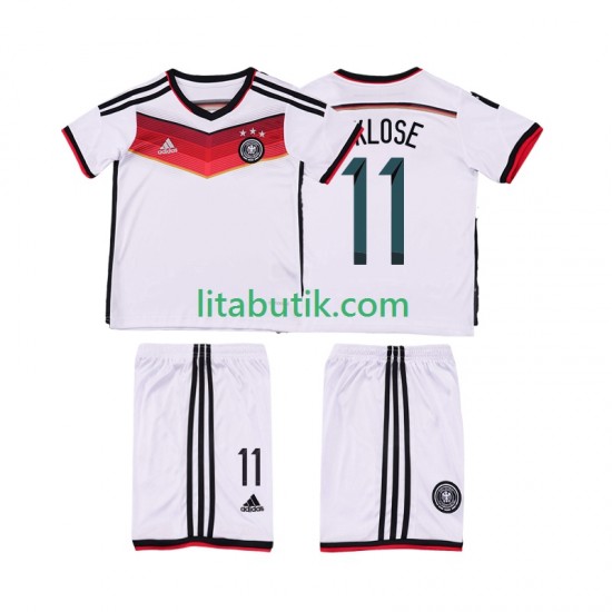 Tyskland KLOSE 11 2014 Retro Barn Hemma Fotbollströja Kortärmad