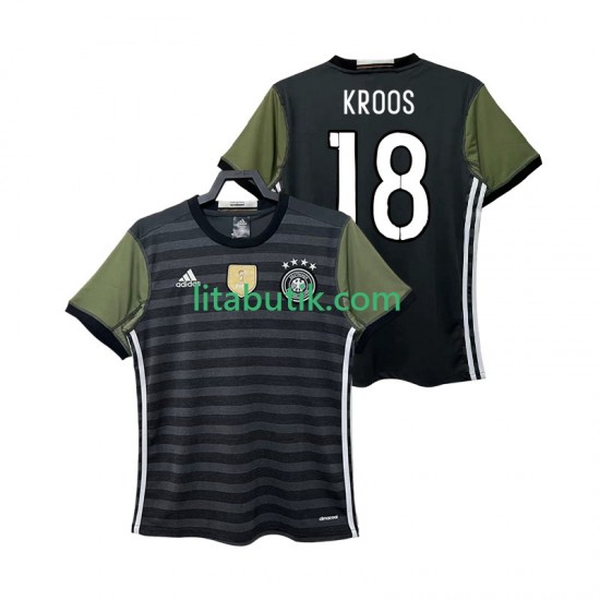 Tyskland KROOS 18 2016 Retro Män Borta Fotbollströja Kortärmad