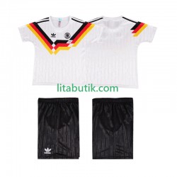 Tyskland 1990 Retro Barn Hemma Fotbollströja Kortärmad Tyskland 1990 Retro Barn Hemma Fotbollströja Kortärmad