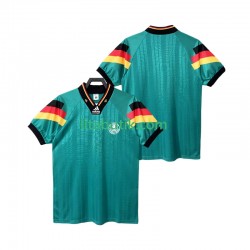 Tyskland 1992 Retro Män Borta Fotbollströja Kortärmad Tyskland 1992 Retro Män Borta Fotbollströja Kortärmad