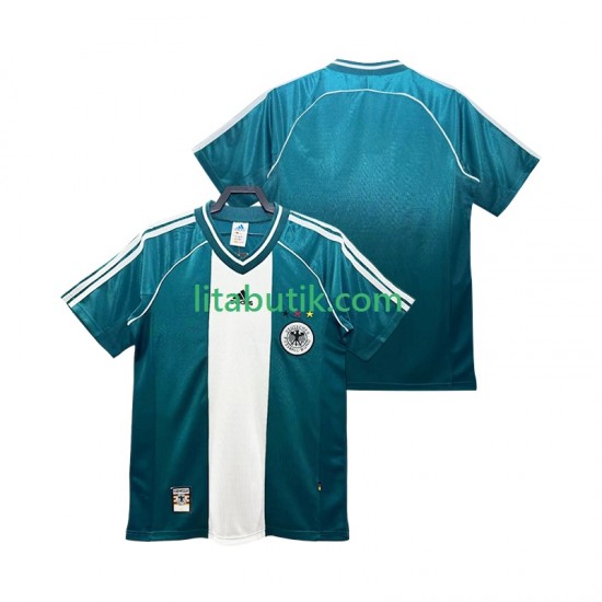 Tyskland Retro Män Borta Fotbollströja 1998 Kortärmad