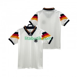 Tyskland 1992 Retro Män Hemma Fotbollströja Kortärmad Tyskland 1992 Retro Män Hemma Fotbollströja Kortärmad