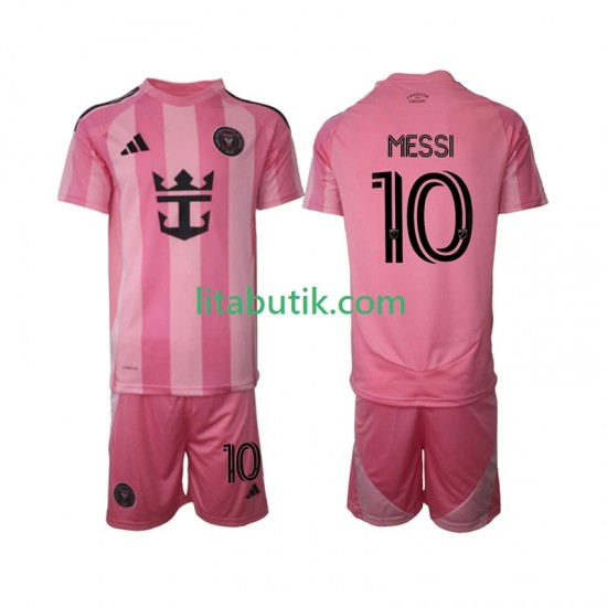 Inter Miami Lionel Messi 10 Barn Hemma Fotbollströja 2025 Kortärmad