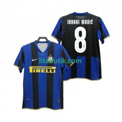 Inter Milan Ibrahimović 8 Champions League 2009 Retro Män Hemma Fotbollströja 2008 Kortärmad