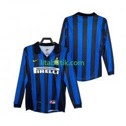 Inter Milan Retro Män Hemma Fotbollströja 1998 1999 Långärmad Inter Milan Retro Män Hemma Fotbollströja 1998 1999 Långärmad