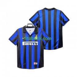 Inter Milan Retro Män Hemma Fotbollströja 1998 1999 Kortärmad Inter Milan Retro Män Hemma Fotbollströja 1998 1999 Kortärmad