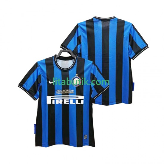 Inter Milan 2009 Retro Män Hemma Fotbollströja 2010 Kortärmad