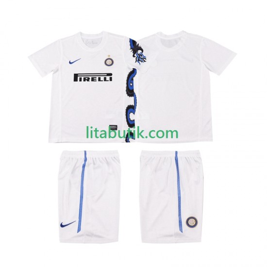 Inter Milan Retro Barn Borta Fotbollströja 2011 2010 Kortärmad
