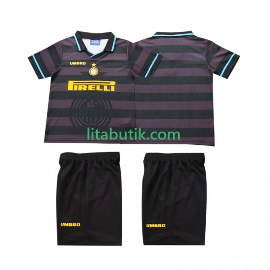 Inter Milan 1997 Retro Barn Tredje Fotbollströja 1998 Kortärmad
