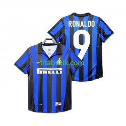 Inter Milan Roanldo 9 Retro Män Hemma Fotbollströja 1998 1999 Kortärmad Inter Milan Roanldo 9 Retro Män Hemma Fotbollströja 1998 1999 Kortärmad