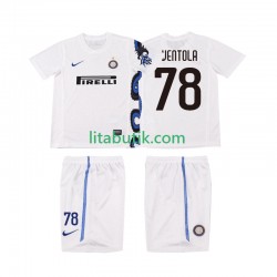 Inter Milan VENTOLA 78 Retro Barn Borta Fotbollströja 2011 2010 Kortärmad