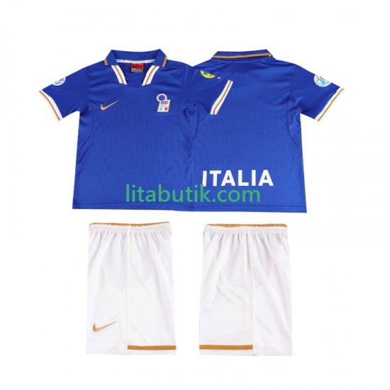 Italien 1996 Retro Barn Hemma Fotbollströja Kortärmad