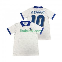 Italien Roberto Baggio 10 1994 Retro Män Borta Fotbollströja Kortärmad Italien Roberto Baggio 10 1994 Retro Män Borta Fotbollströja Kortärmad
