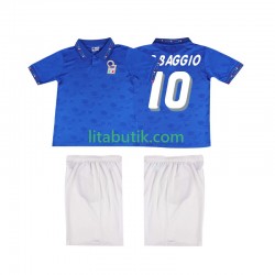 Italien Roberto Baggio 10 1994 Retro Barn Hemma Fotbollströja Kortärmad Italien Roberto Baggio 10 1994 Retro Barn Hemma Fotbollströja Kortärmad