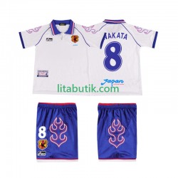 Japan NAKATA 8 Retro Barn Borta Fotbollströja 1998 Kortärmad Japan NAKATA 8 Retro Barn Borta Fotbollströja 1998 Kortärmad