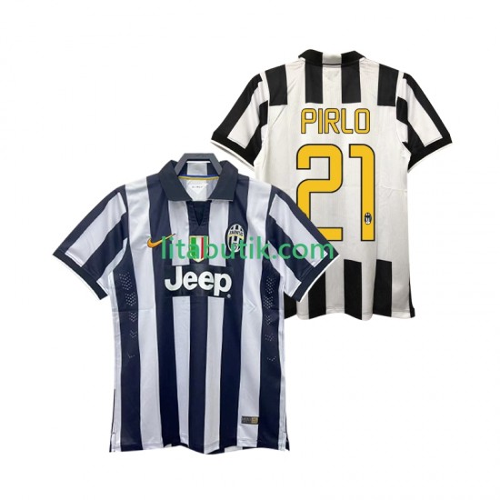Juventus Andrea Pirlo 21 2014 2015 Retro Män Hemma Fotbollströja Kortärmad