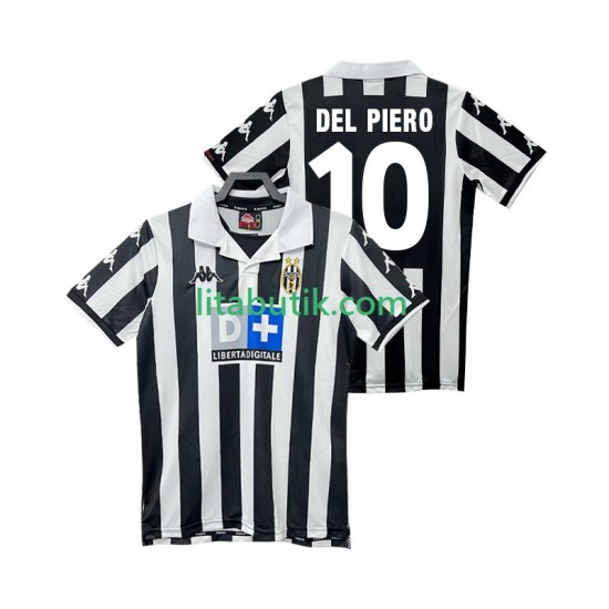 Juventus DEL PIERO 10 2000 Retro Män Hemma Fotbollströja 1999 Kortärmad