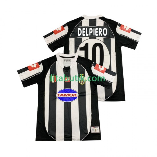 Juventus DEL PIERO 10 2003 Retro Män Hemma Fotbollströja 2002 Kortärmad