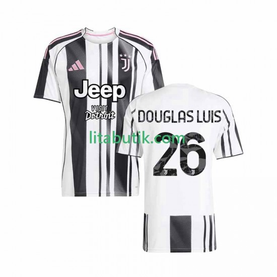 Juventus Douglas Luiz 26 Män Hemma Fotbollströja 2025-2026 Kortärmad
