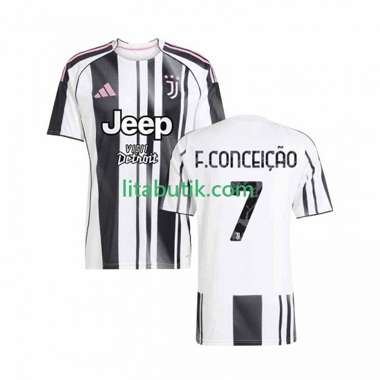 Juventus Francisco Conceicao 7 Män Hemma Fotbollströja 2025-2026 Kortärmad