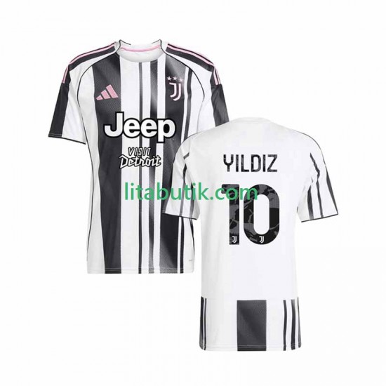 Juventus Kenan Yildiz 10 Män Hemma Fotbollströja 2025-2026 Kortärmad