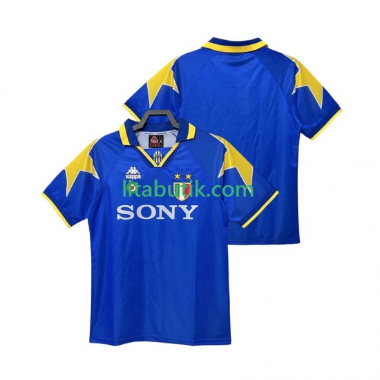 Juventus 1995 1996 Retro Män Borta Fotbollströja Kortärmad