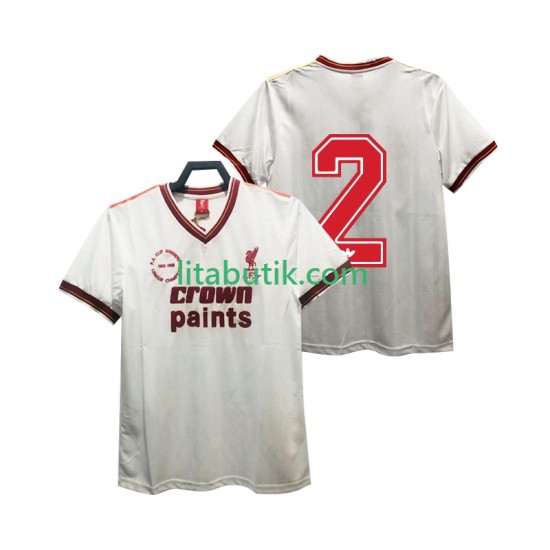Liverpool 2 1985 1986 Retro Män Borta Fotbollströja Kortärmad