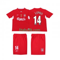 Liverpool ALONSO 14 LWP 2005 Retro Män Hemma Fotbollströja 2004 Kortärmad
