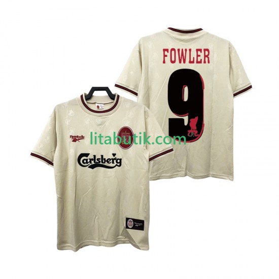 Liverpool FOWLER 9 1996 1997 Retro Män Borta Fotbollströja Kortärmad