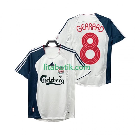 Liverpool GERRARD 8 Retro Män Borta Fotbollströja 2008 2006 Kortärmad