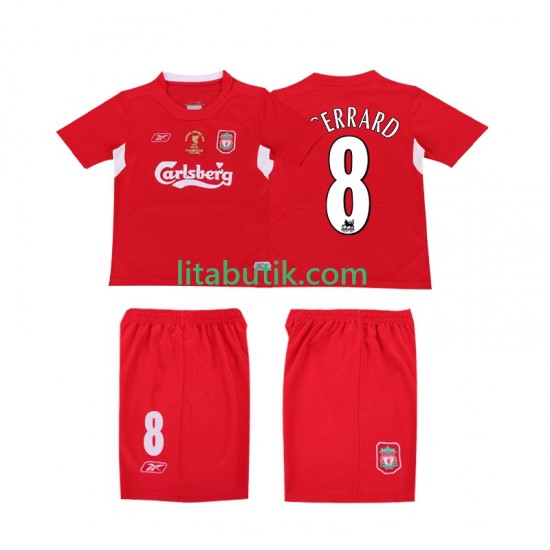 Liverpool GERRARD 8 LWP 2005 Retro Män Hemma Fotbollströja 2004 Kortärmad