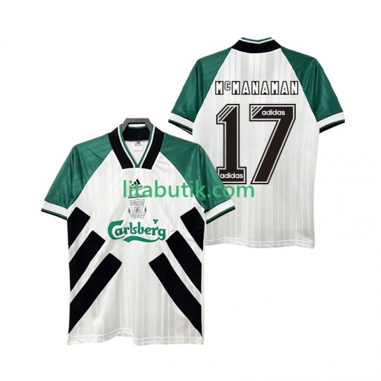 Liverpool MCMANAMAN 17 1993 1995 Retro Män Borta Fotbollströja Kortärmad