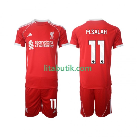 Liverpool Mohamed Salah 11 Barn Hemma Fotbollströja 2025-2026 Kortärmad