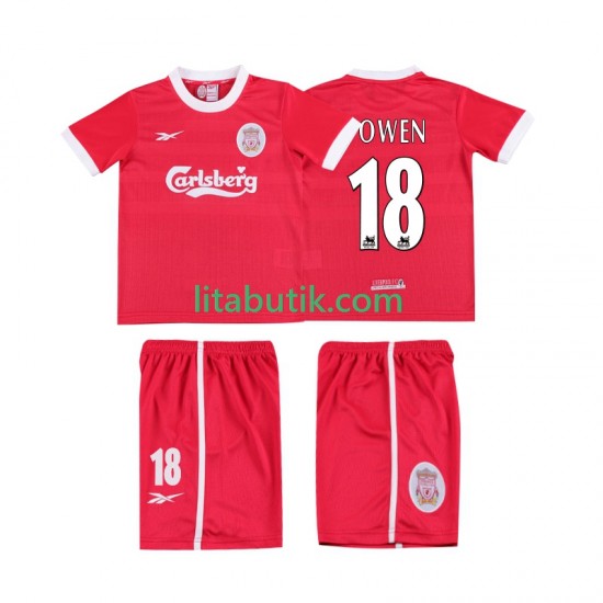 Liverpool OWEN 18 LWP 1997 Retro Barn Hemma Fotbollströja 1998 Kortärmad