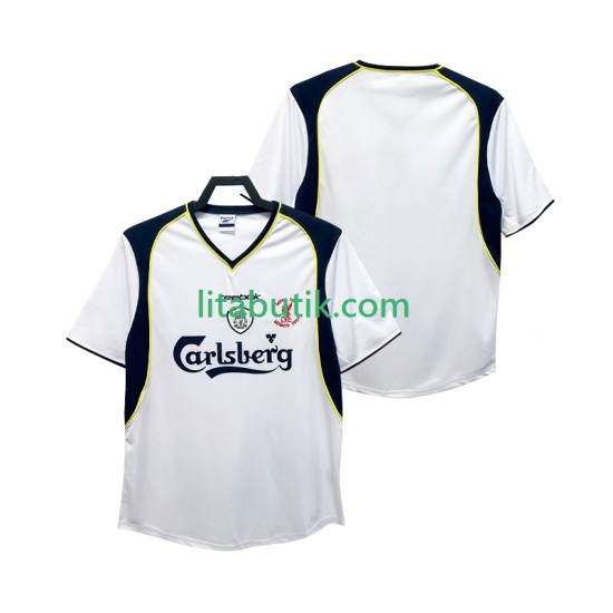 Liverpool 2001 Retro Män Borta Fotbollströja 2002 Kortärmad